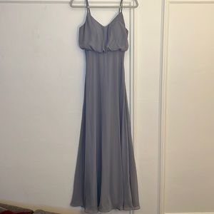Birdy Grey. extra small. gray. bridesmaids dress.